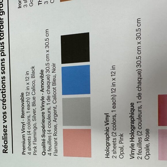 Cricut Materials Value Pack With Premium Vinyl Iron-On Transfer Tape & Weeder 12 - Picture 6 of 12